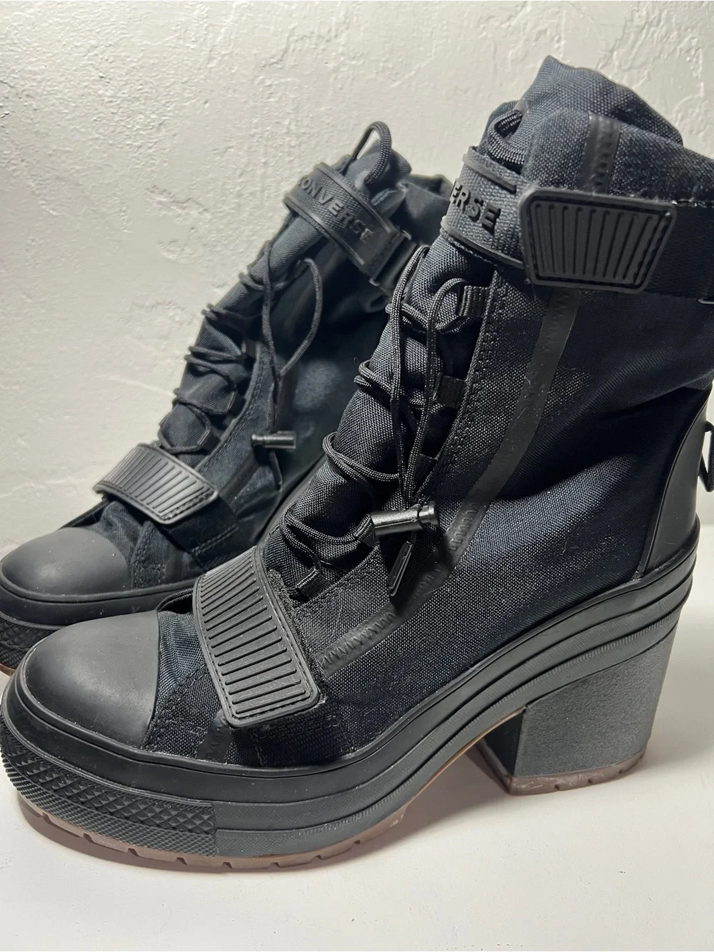Discontinued Converse Chuck Taylor All Star GR82 Triple Black Platform Boots